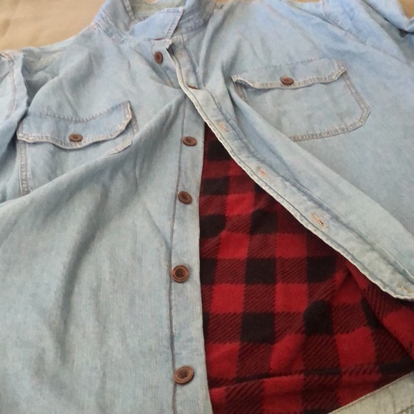 NORTHWEST Denim, buttons down fully Flannel Lined men’s Jacket size 4XL” - Picture 5 of 16